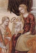 unknow artist The madonna and child with saint lucy oil painting reproduction